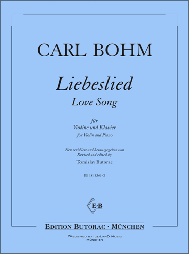 Cover - Bohm, Liebeslied aus Miniatur-Bilder (Nr. 1)